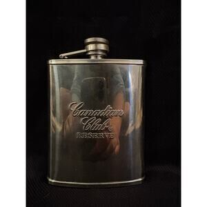 Canadian Club Reserve Vintage Stainless Steele Flask